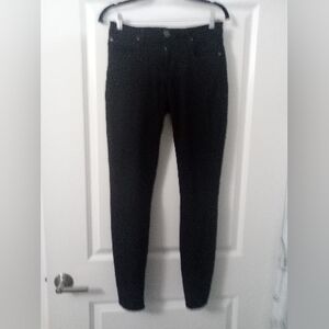 Kut from the Kloth Jet Black Denim Jeans Size 6